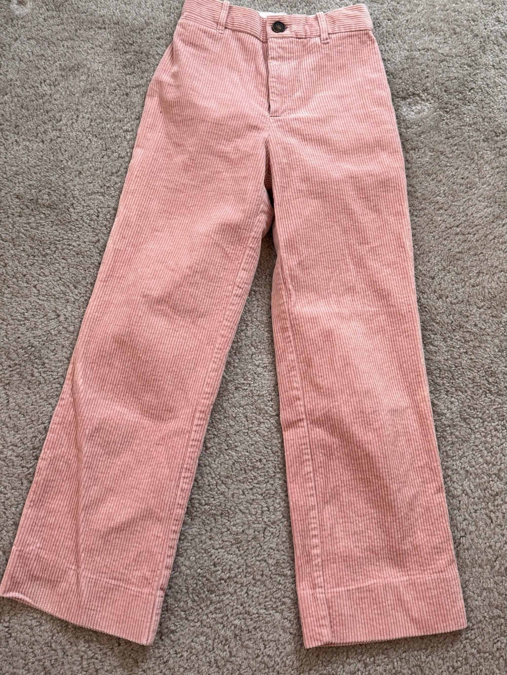 H&M Pink Corduroy Wide-Leg Jeans
